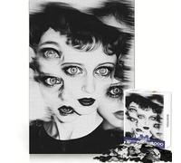Surreal Woman Portrait 1000 Piece Jigsaw Puzzles for Adults Brain Tease Toy Relax Time Perfect Cut Memorable Gift (38x26cm)