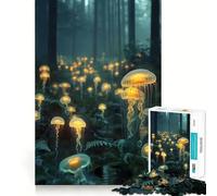 Surrealism A Forest Poster Art Puzzles for Adults 1000 Pieces Brain Challenge Toy Calm Mind Clear Cut Art Collection Piece (38x52cm)