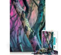 Surrealism A Forest Where Each Tree Has Art 1000 Piece Jigsaw Puzzles for Adults Brain Tease Toy Relax Time Perfect Cut Memorable Gift (50x75cm)