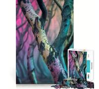 Surrealism A Forest Where Each Tree Has Art 1000 Piece Jigsaws for Adults Puzzle Intellect Toy Relaxing Fun Quality Cut Fine Art Piece (38x26cm)