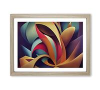 Surrealism Abstract Art Vol.1 H1022 Framed Print for Living Room Bedroom Home Office Décor, Wall Art Picture Ready to Hang, Oak A3 Frame (46 x 34 cm)