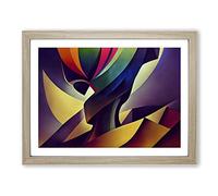 Surrealism Abstract Art Vol.5 Framed Print | A2 Oak Framed Wall Art | Ready to Hang | Surrealist Fantasy Picture | Living Room Bedroom Lounge Office