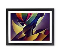 Surrealism Abstract Art Vol.5 Framed Print | A3 Black Framed Wall Art | Ready to Hang | Surrealist Fantasy Picture | Living Room Bedroom Lounge Office