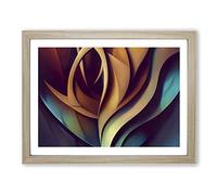 Surrealism Abstract Art Vol.6 H1022 Framed Print for Living Room Bedroom Home Office Décor, Wall Art Picture Ready to Hang, Oak A4 Frame (34 x 25 cm)