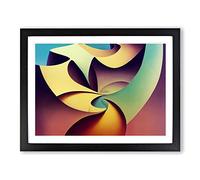 Surrealism Abstract Art Vol.7 H1022 Framed Print for Living Room Bedroom Home Office Décor, Wall Art Picture Ready to Hang, Black A3 Frame (46 x 34 cm)