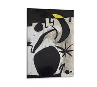 Surrealism Painter Joan Miró Masterpiece Woman And Birds in The Night 1 Abstract Posters Posters Wall Art Painting Canvas Prints Decor Poster Artworks 20x30inch(50x75cm)