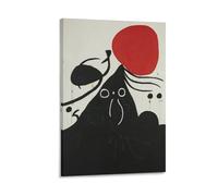 Surrealism Painter Joan Miró Masterpiece Woman in Front of The Sun I Abstract Posters Canvas Wall Art Poster Decorative Modern Home Print Picture Artworks Posters 20x30inch(50x75cm)