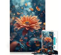 Surrealism Petals of Infinity Jigsaw Puzzles for Adults 1000 Piece Memory Boost Cozy Time Pattern Assembly Santa Wish List (38x26cm)