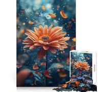 Surrealism Petals of Infinity Jigsaw Puzzles for Adults 1000 Piece Memory Boost Cozy Time Pattern Assembly Santa Wish List (38x26cm)