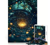 Surrealism Portal of The Fireflies Fireflies Jigsaw Puzzles 1000 Pieces for Adults Think Smart Toy Indoor Play Accurate Cut Lovely Gift (38x52cm)