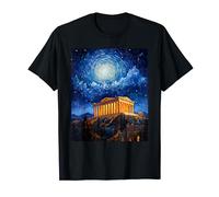 Surrealism Starry Night Acropolis T-Shirt