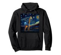 Surrealism Starry Night Giraffe Pullover Hoodie