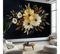 Surrealism Wall Mural 200 x 140 cm Wall Stickers Nursery, Removable Plants Leaves Bouquets Mural Art Decals Home Decoration DIY Living Bedroom Decor Wallpaper Kids Room Playroom