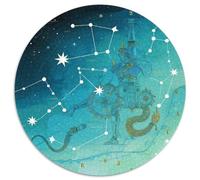 Surrealism1000 Pieces Round Puzzle LandscapeCreative Jigsaw Puzzles Adults & Kids Difficult Jigsaw Puzzles1000pcs (67.5x67.5cm)