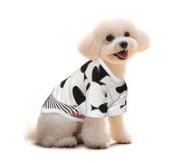 Surrealist Background, red, White, and Black Colors Dog T-Shirt Clothes Apparel Puppy Vest Pet and Elastic Tank Top Clothing, Dogs Cats Pullovers Cute Breathable Soft Large