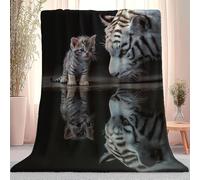 Surrealist Style Animals Kittens Flannel Plush Throw Blanket, Cozy Black Decor Stuff Blanket - Gifts for Lover Girls Boys Kids Adults Women Bed Travel 220 x 240 cm