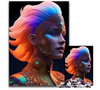 Surrealistic Woman Face 1000 Piece Jigsaw Puzzles for Adults Puzzles for Adults for Home Decor Ideal ChristmasNew Year Gift for Teenagers 1000 PCS(75x50cm)