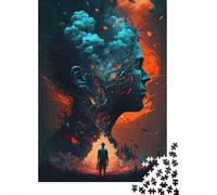 SurrealPortrait Jigsaw Puzzles 1000Pc Recycled Paper AbstractHumanPuzzle for Adults Jigsaw Puzzle Impossible Hard Difficult Family Game Fun Present & Activity 70x50cm/1000pcs