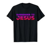 Surrender to Jesus Value Graphic T-Shirt, Men, Black, S
