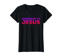 Surrender to Jesus Value Graphic T-Shirt, Women, Black, S