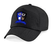 Surrey County Embroidered Baseball Cap Cricket Sport Your County Embroidery (Black)