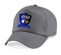 Surrey County Embroidered Baseball Cap Cricket Sport Your County Embroidery (Grey)