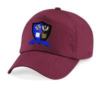 Surrey County Embroidered Baseball Cap Cricket Sport Your County Embroidery (Maroon)