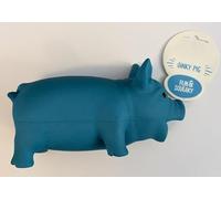 Surrey Feed Latex Pig Dog Toy (Oink Sound) - Blue