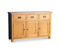 Surrey Oak Large Sideboard Fully Assembled - By Roseland Furniture