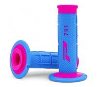 SURRON LIGHT BEE LBX PRO GRIP PINK BLUE SOFT HANDLEBAR GRIPS 50/50 HALF WAFFLE