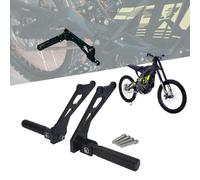 Surron Rear Foot Pegs Kit Sur Ron Foot Pedals Rests with Bracket for Electric Dirt Bike Surron/Sur Ron S/Sur Ron X/Sur Ron L1E/X160/X260 Black