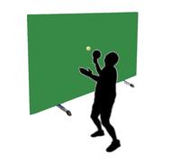 Surround Fence Ping Pong,Pickleball Court Baffles,Foldable Table Tennis Court Baffles,Easier Ball Pickup,for Club/School(Green,140x75cm-2pieces)