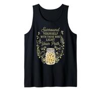 Surround Yourself Light Floral Flowers Summer Nights Firefly Tank Top