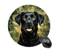 Surrounded by Green Splash Circle Mouse Pad Round Laptop Mouse Mat Cute Computer Mousepad Keyboard Pad Non-Slip Desk Pads for Gaming Office Work Home