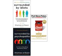 Surrounded by Idiots, Surrounded by Psychopaths, The Chimp Paradox 3 Books Set