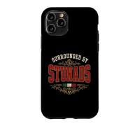 Surrounded By Stunads Italian Slang Vintage Italy Flag Dad Case for iPhone 11 Pro