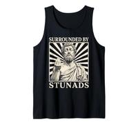 Surrounded by stunads Roman Statue Italian Meme Tank Top