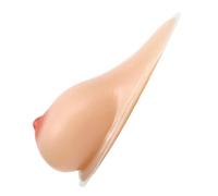 Surrycee Silicone Breast Forms Realistic Sagging Drop Self Adhesive Prosthesis Fake Boobs Bra Pads for Crossdresser/Mastectomy Patient/Transgender,NUDE,600g/Pair