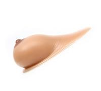 Surrycee Teardrop Shaped Silicone Breast Forms Mastectomy Crossdresser False Boobs Transgender Self-Adhesive Prosthesis Bra Enhancers Inserts,Suntan,B Cup (600g/Pair)