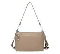 Sursee Genuine Leather Hobo Bag for Women Crossbody Shoulder Purses with Dual Straps, Khaki, Hobo Bag for Women Crossbody Shoulder Purses