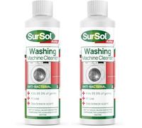 SurSol Active - Washing Machine Cleaner & Sanitiser | Anti-bacterial Removes Limescale, Odours and Dirt | Sea Breeze Scent - 250ml (Pack of 2)
