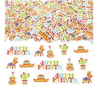 Sursurprise 40th Fiesta Birthday Decorations, 200Pcs 40th Fiesta Confetti for Table, Mexican Forty Birthday Cinco De Mayo Taco Fortieth Birthday Party Supplies