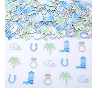 Sursurprise Coastal Cowgirl Bachelorette Decorations, 200Pcs Coastal Cowgirl Confetti for Last Toast on the Coast Coastal Grandma Beach Bach Western Cowgirl Bachelorette Party Supplies