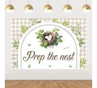 Sursurprise Nesting Party Decorations, 5x3 Ft Prep The Nest Backdrop Photography Background Props for Baby Shower Decor Gender Neutral Party Supplies