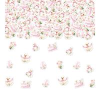 Sursurprise One Silly Goose Birthday Party for Girl, 200PCS Pink One Silly Goose Confetti for 1st Birthday Decorations, Farm Animal 1 Year Old Bday Party Supplies