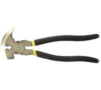SURTEK Fence Pliers - 11" Staple Driving and Removal Tool with Fluted Jaw & Double Coated Grip - 110079