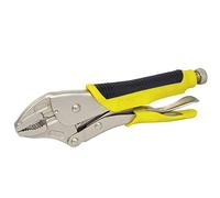 SURTEK Locking Pliers - 10" Curved Jaw Plier with Quick Dial Adjustment & Moulded Cushion Grip - 115095