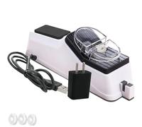 Surudoisharp Pro Electric Knife Sharpener,Knife Sharpener Electric,Quick Sharpening & Polishing for Kitchen Knives, Automatic Sharpener with Protective Cover