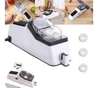 Surudoisharp Pro Electric Knife Sharpener, Knife Sharpener, Knife Sharpener Electric, Automatic Knife Sharpener, Double Sided Knife Sharpener with Protective Cover