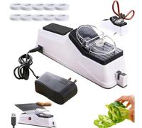 Surudoisharp Pro Electric Knife Sharpener, Surudoisharp Sharpener with 10 Sharpening Discs & Protective Cover, Electric Knife Sharpener for All Knives (1pcs)